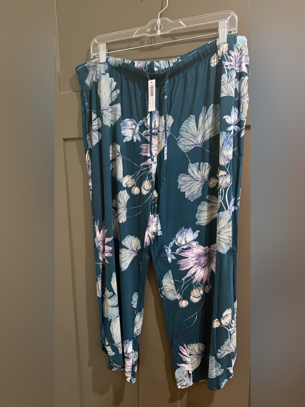 Soma Teal Floral Pajama Set - Picture 3 of 3